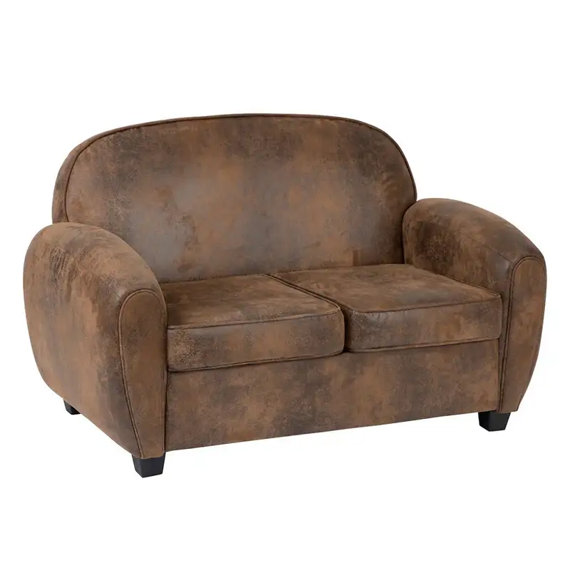 Canapé deux places en cuir